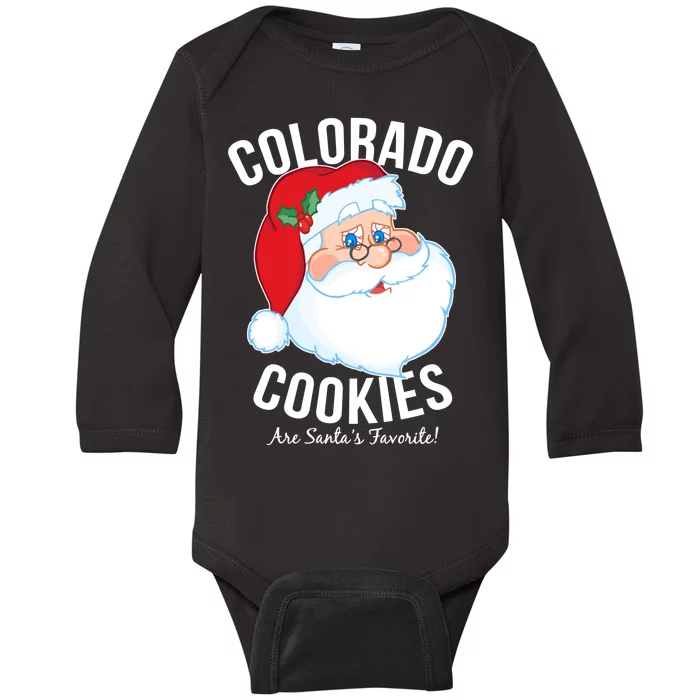 Colorado Cookies Are Santa's Favorite Baby Long Sleeve Bodysuit