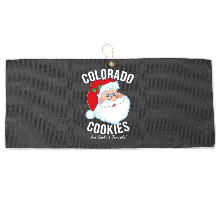 Colorado Cookies Are Santa's Favorite Large Microfiber Waffle Golf Towel