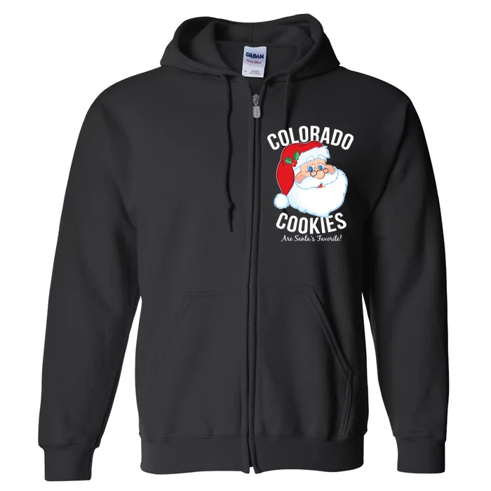 Colorado Cookies Are Santa's Favorite Full Zip Hoodie