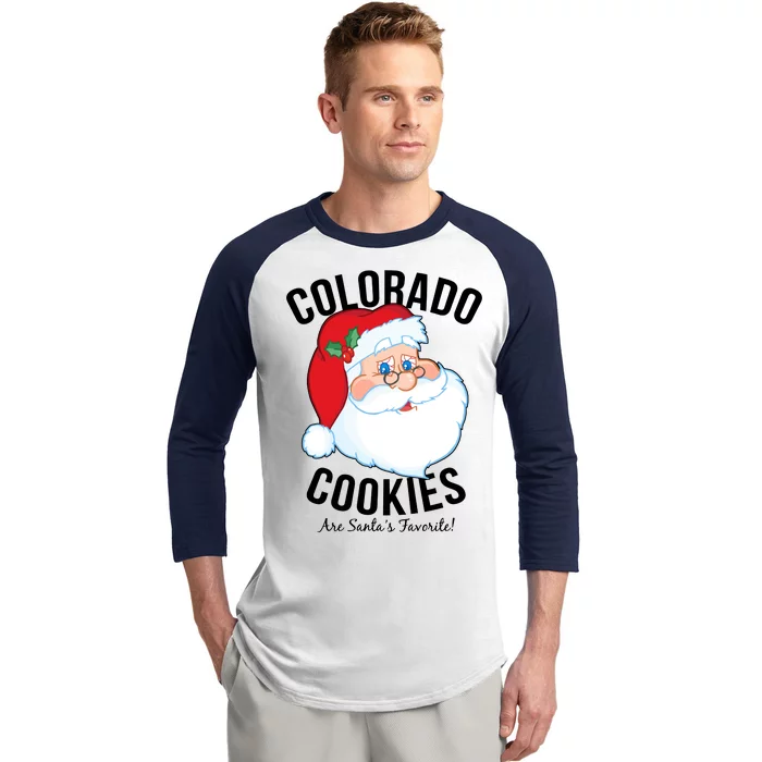 Colorado Cookies Are Santa's Favorite Baseball Sleeve Shirt