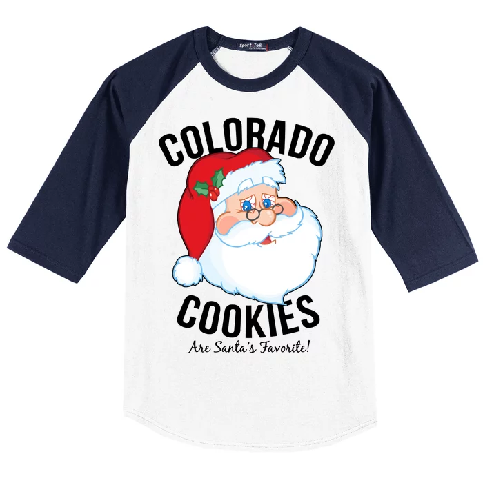 Colorado Cookies Are Santa's Favorite Baseball Sleeve Shirt