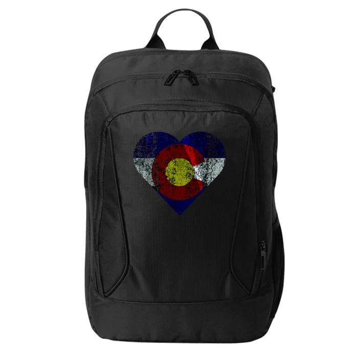 Colorado Flag Heart City Backpack