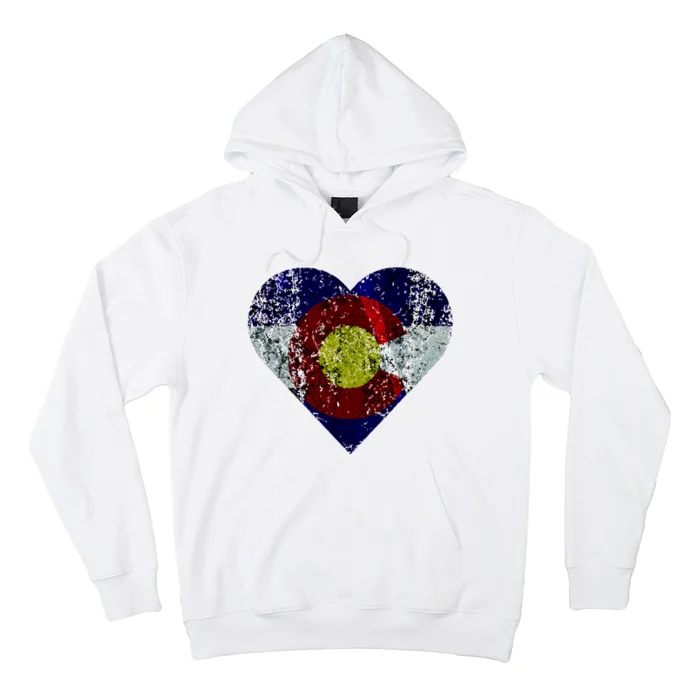 Colorado Flag Heart Hoodie