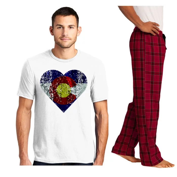 Colorado Flag Heart Pajama Set