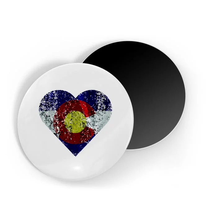 Colorado Flag Heart Magnet