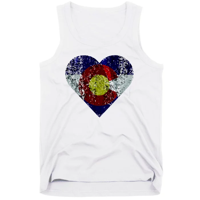 Colorado Flag Heart Tank Top