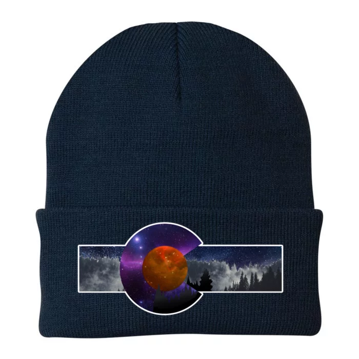 Colorado Flag Retro Mountains Wilderness Knit Cap Winter Beanie