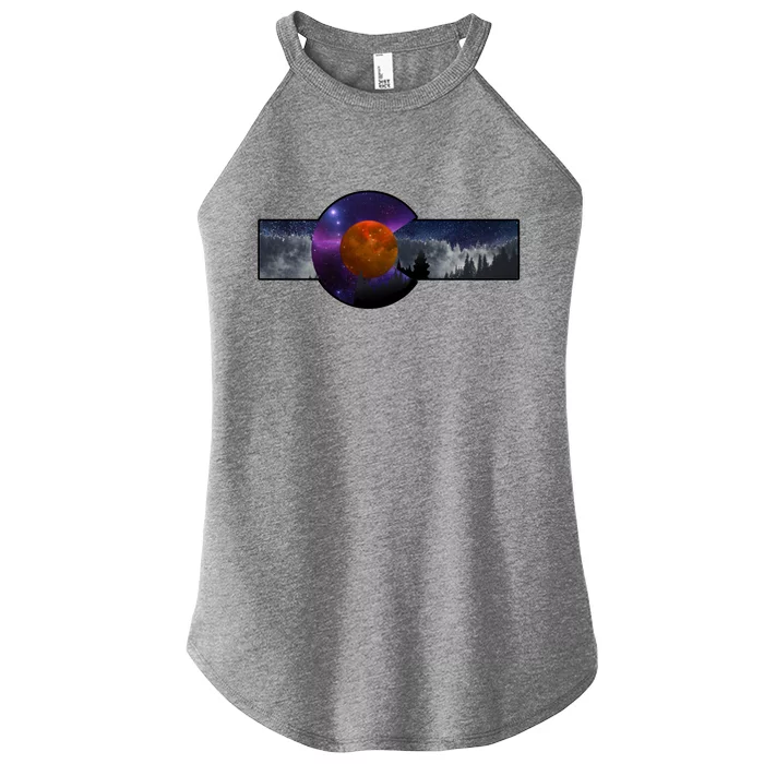 Colorado Flag Retro Mountains Wilderness Women’s Perfect Tri Rocker Tank