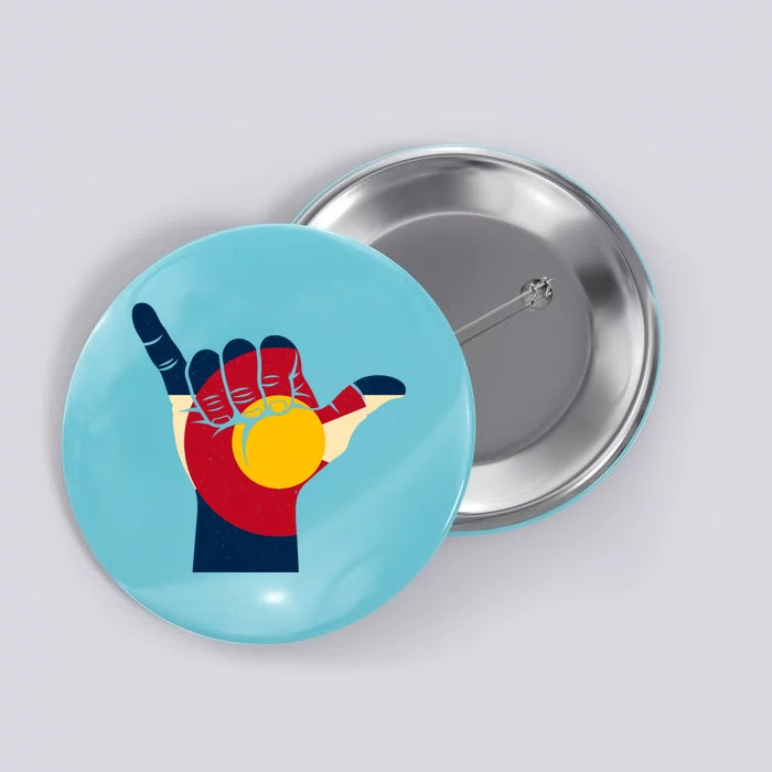 Colorado Flag Shake Hand Sign Button