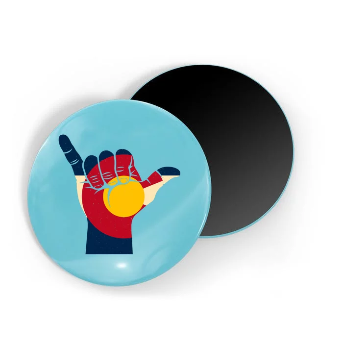 Colorado Flag Shake Hand Sign Magnet