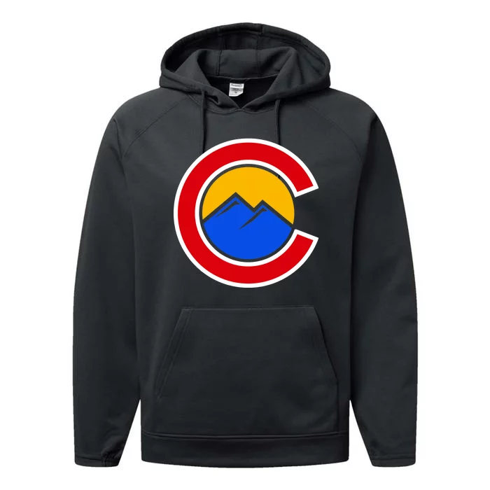 Colorado Hill Logo Performance Fleece Hoodie