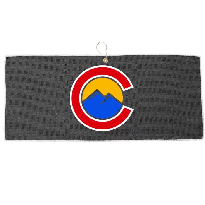 Colorado Hill Logo Large Microfiber Waffle Golf Towel