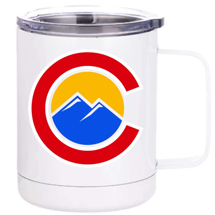 Colorado Hill Logo Front & Back 12oz Stainless Steel Tumbler Cup