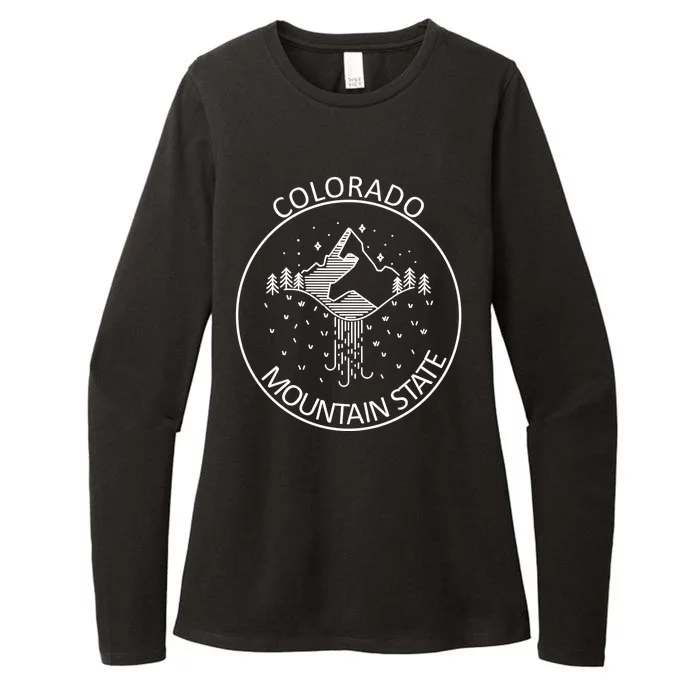 Colorado Mountain State Emblem Womens CVC Long Sleeve Shirt