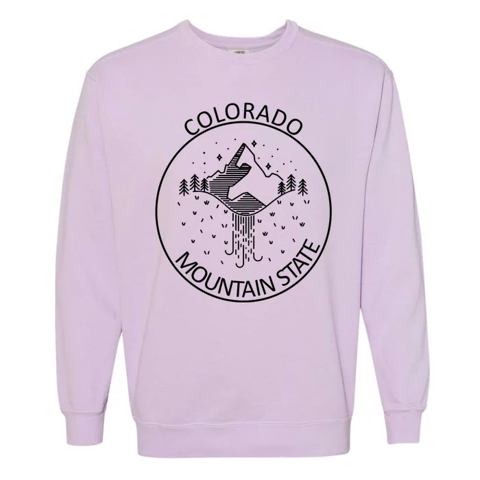 Colorado Mountain State Emblem Garment-Dyed Sweatshirt