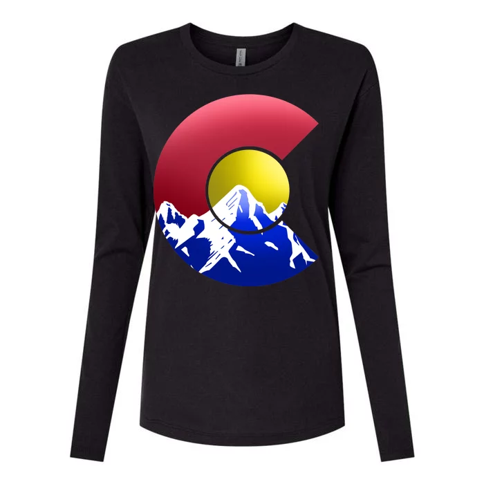 Colorado Mountains Womens Cotton Relaxed Long Sleeve T-Shirt