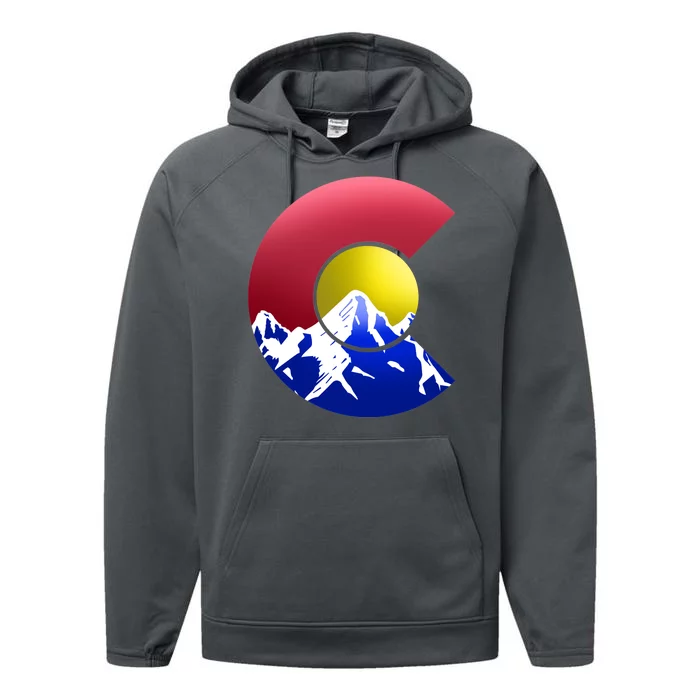 Colorado Mountains Performance Fleece Hoodie