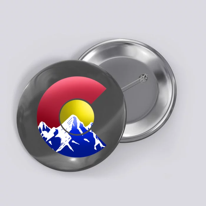 Colorado Mountains Button