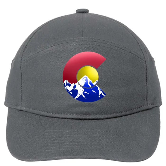 Colorado Mountains 7-Panel Snapback Hat