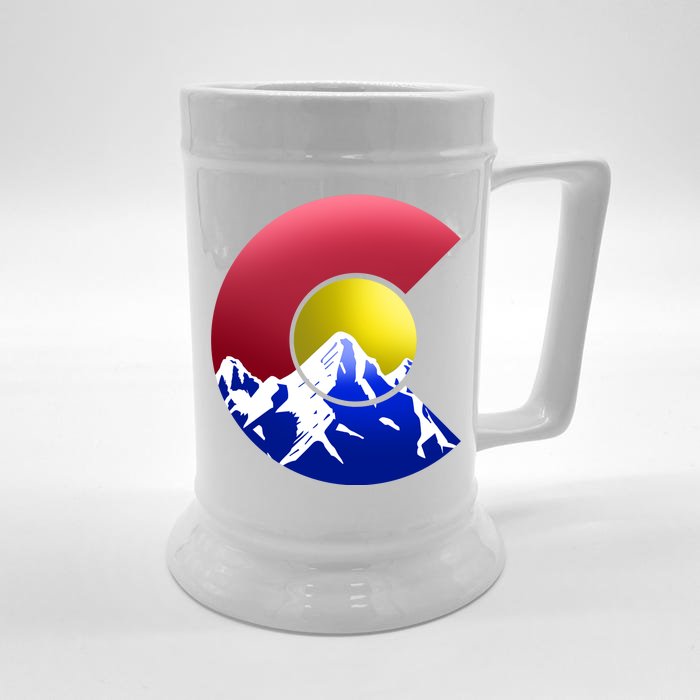 Colorado Mountains Front & Back Beer Stein