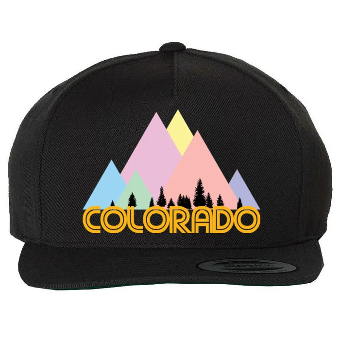 Colorado Mountains Logo Wool Snapback Cap