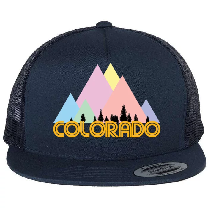 Colorado Mountains Logo Flat Bill Trucker Hat