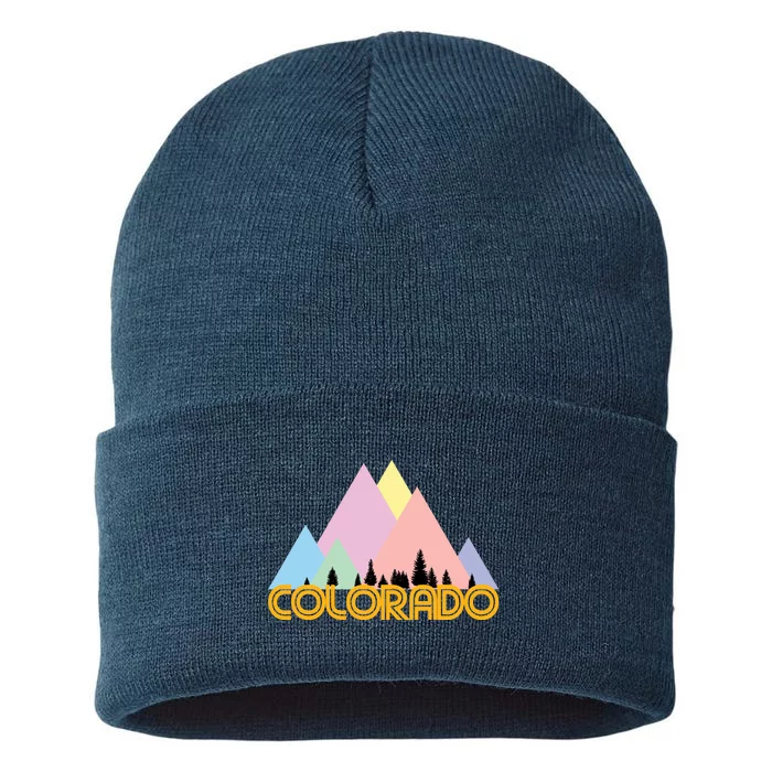 Colorado Mountains Logo Sustainable Knit Beanie