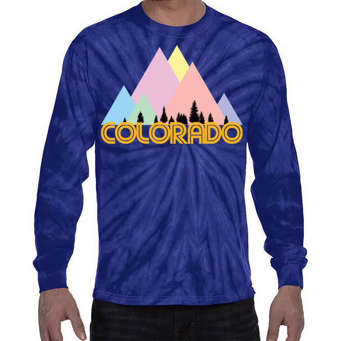 Colorado Mountains Logo Tie-Dye Long Sleeve Shirt