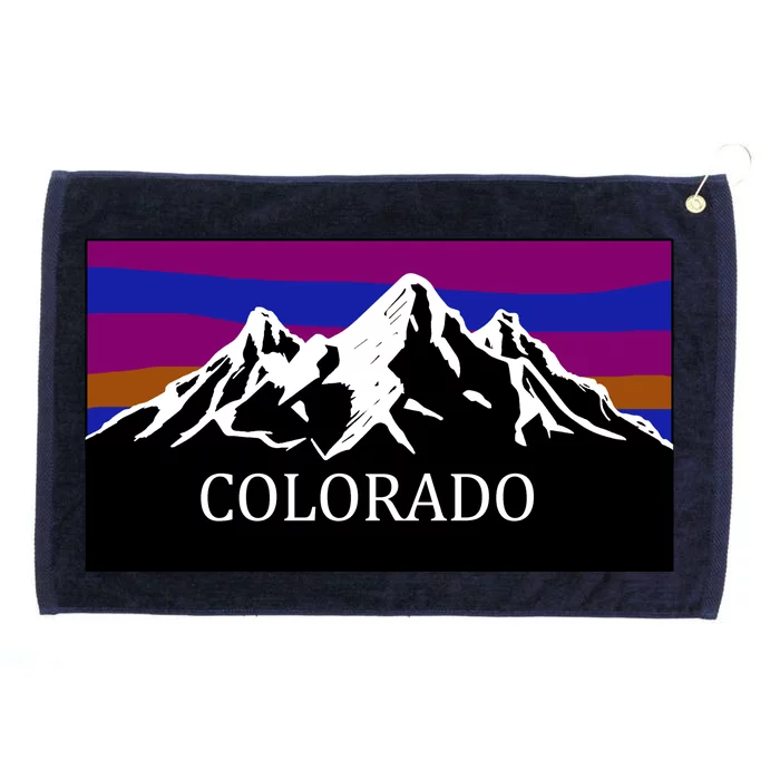 Colorado Mountains Outdoor Flag MCMA Grommeted Golf Towel