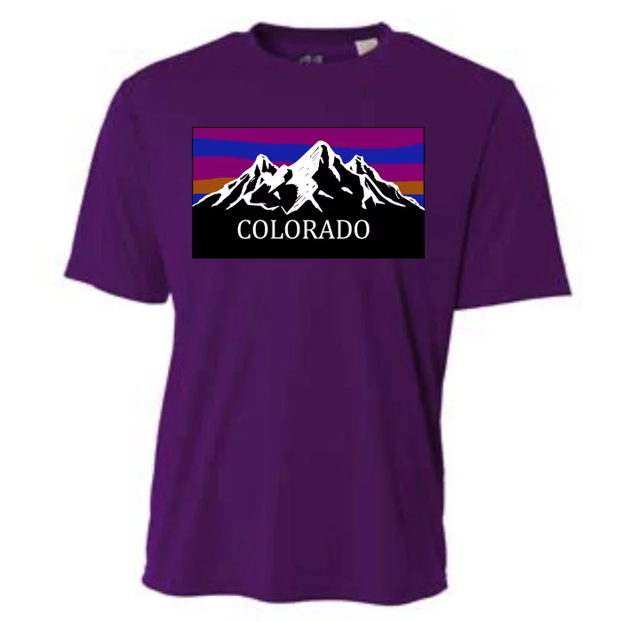 Colorado Mountains Outdoor Flag MCMA Cooling Performance Crew T-Shirt