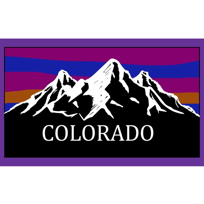 Colorado Mountains Outdoor Flag MCMA Bumper Sticker