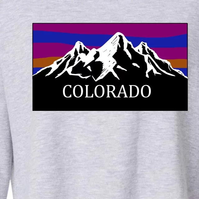 Colorado Mountains Outdoor Flag MCMA Cropped Pullover Crew