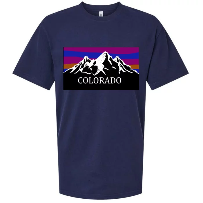 Colorado Mountains Outdoor Flag MCMA Sueded Cloud Jersey T-Shirt