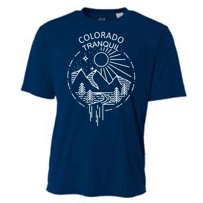 Colorado Tranquil Mountains Cooling Performance Crew T-Shirt