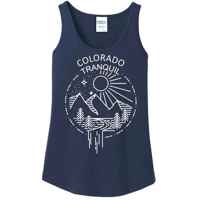 Colorado Tranquil Mountains Ladies Essential Tank