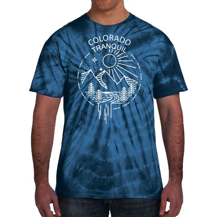 Colorado Tranquil Mountains Tie-Dye T-Shirt