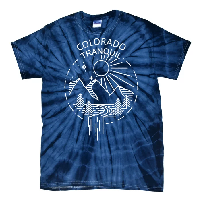 Colorado Tranquil Mountains Tie-Dye T-Shirt