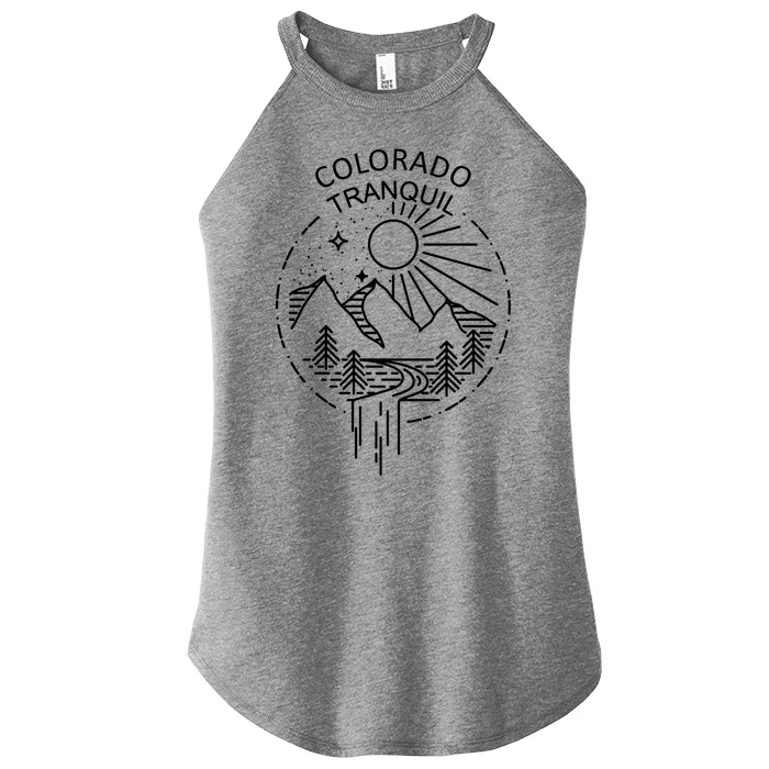 Colorado Tranquil Mountains Women’s Perfect Tri Rocker Tank