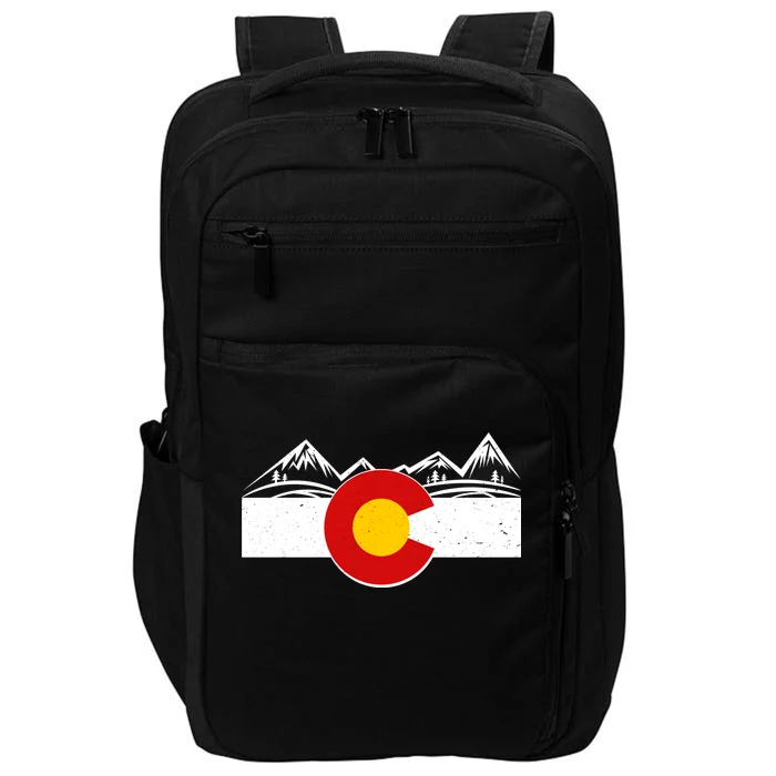 Colorado Wilderness Mountains Flag Impact Tech Backpack