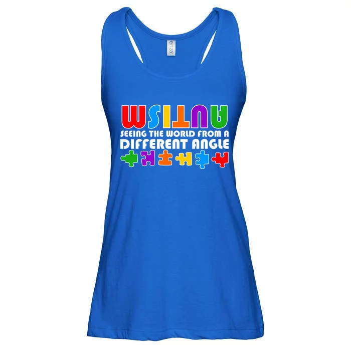 Colorful - Autism Awareness - Seeing The World From A Different Angle Ladies Essential Flowy Tank