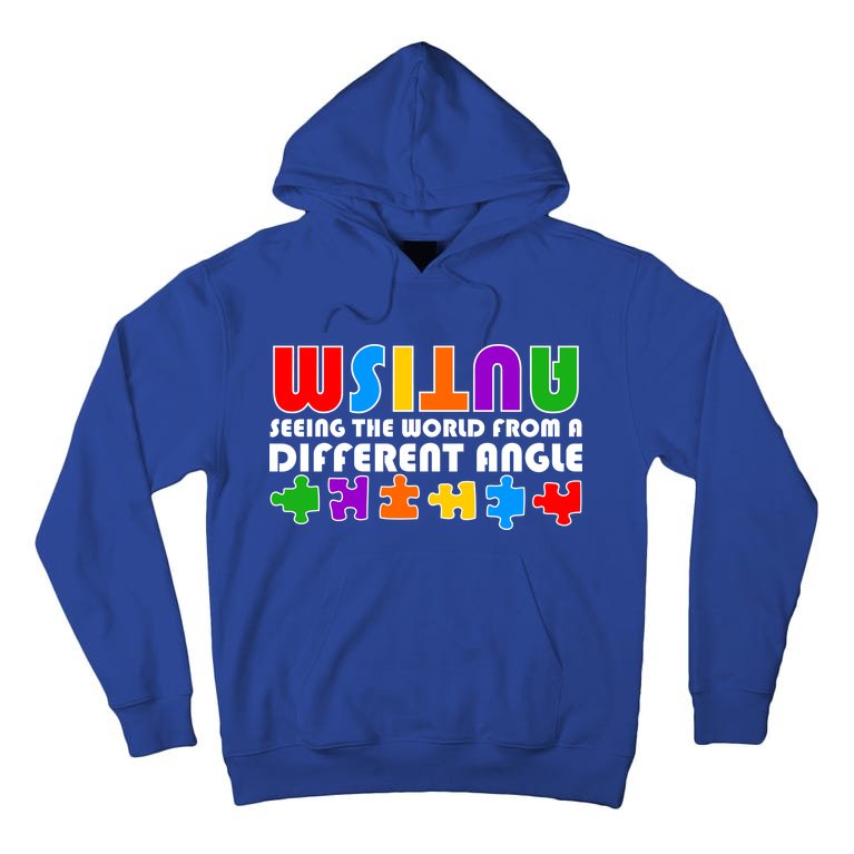 Colorful - Autism Awareness - Seeing The World From A Different Angle Tall Hoodie