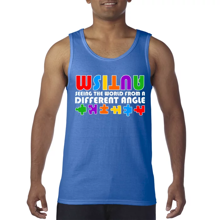 Colorful - Autism Awareness - Seeing The World From A Different Angle Tank Top