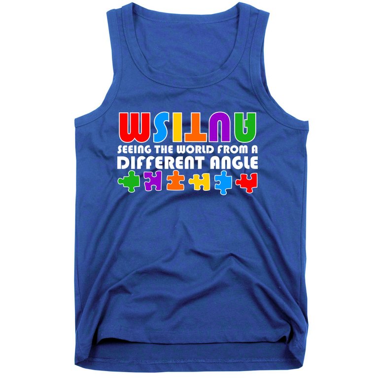 Colorful - Autism Awareness - Seeing The World From A Different Angle Tank Top