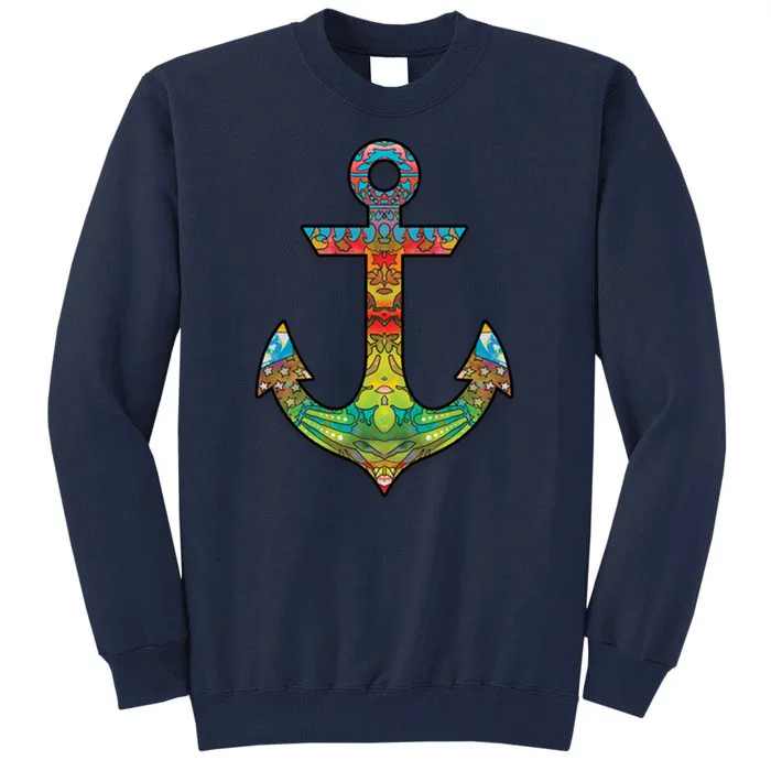 Colorful Anchor Tall Sweatshirt