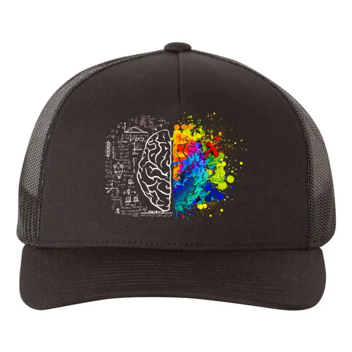 Colorful Art and Science Of The Brain Yupoong Adult 5-Panel Trucker Hat