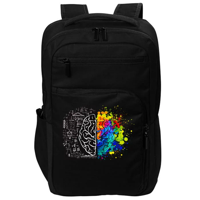 Colorful Art and Science Of The Brain Impact Tech Backpack