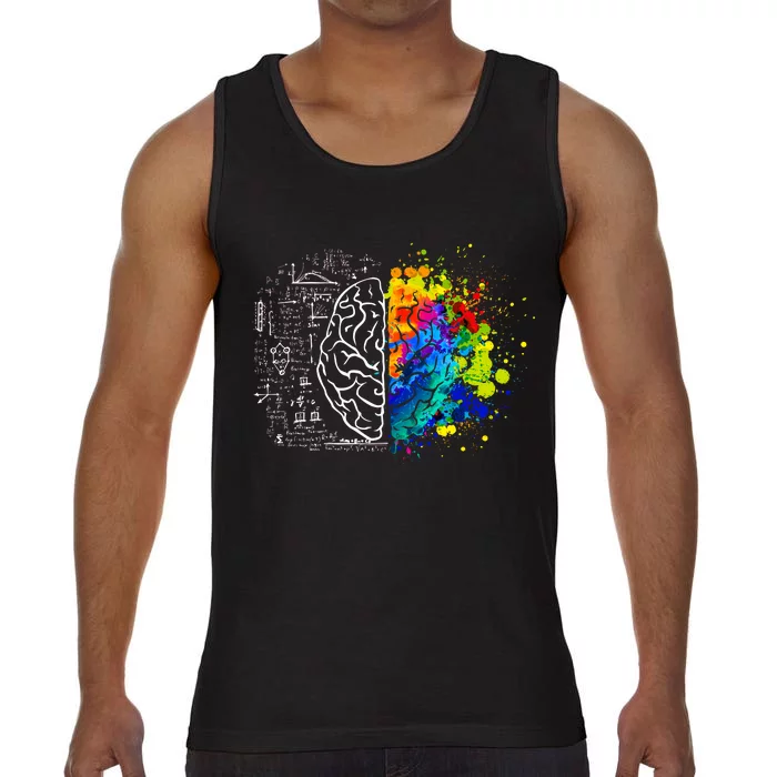 Colorful Art and Science Of The Brain Comfort Colors® Tank Top