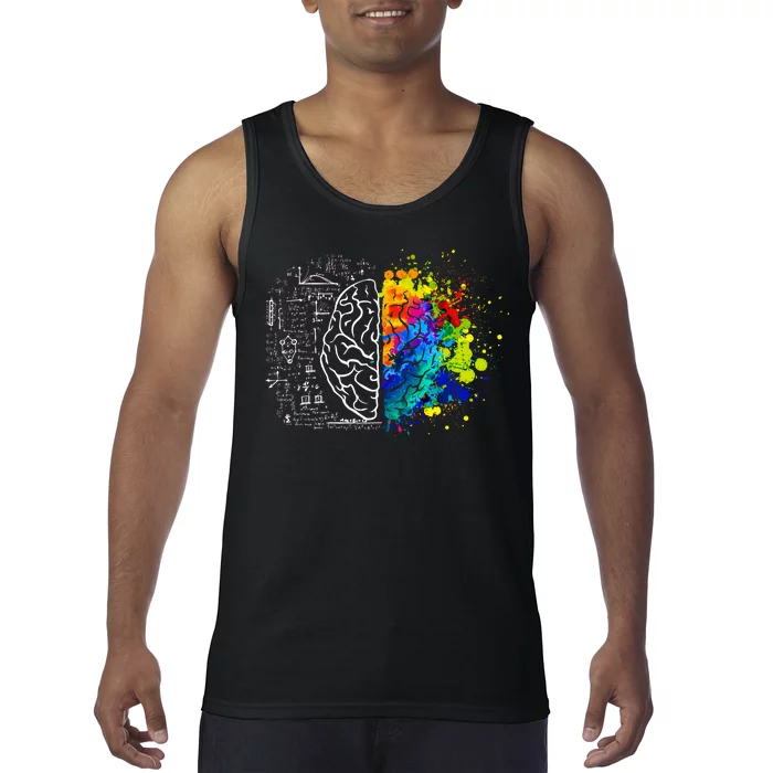 Colorful Art and Science Of The Brain Tank Top