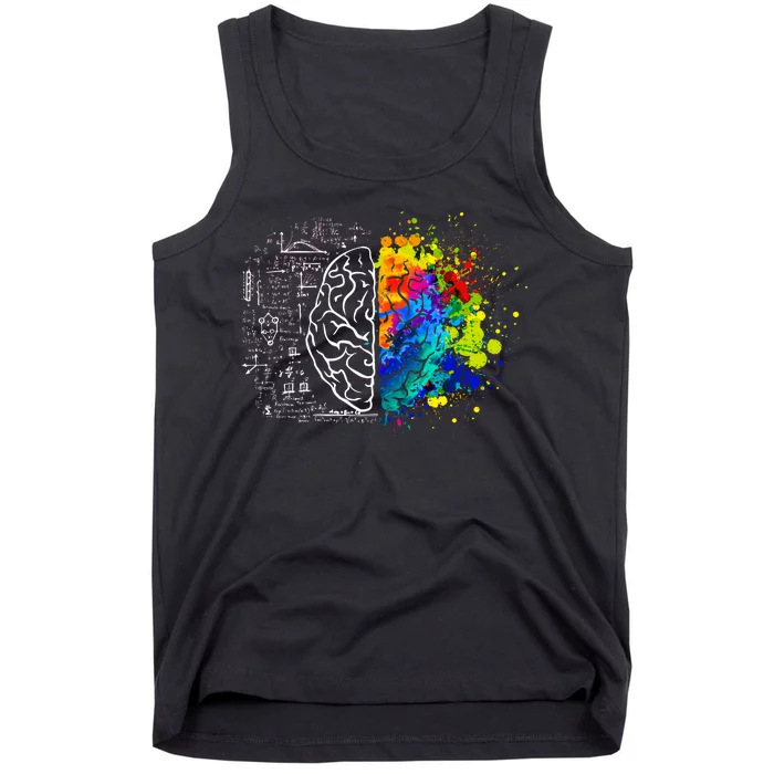 Colorful Art and Science Of The Brain Tank Top