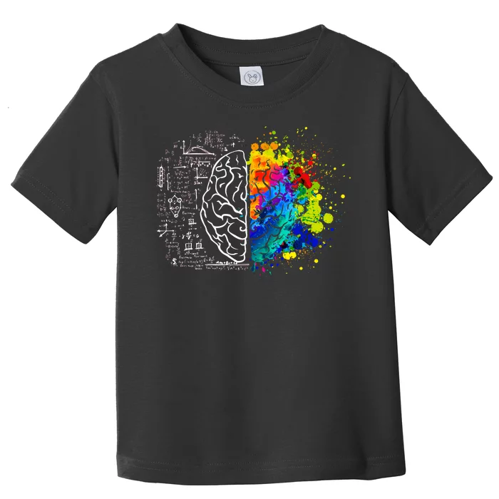 Colorful Art and Science Of The Brain Toddler T-Shirt